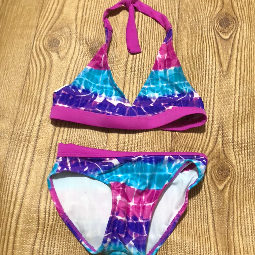 Circo 2pc tidied swimsuit xs 4/5